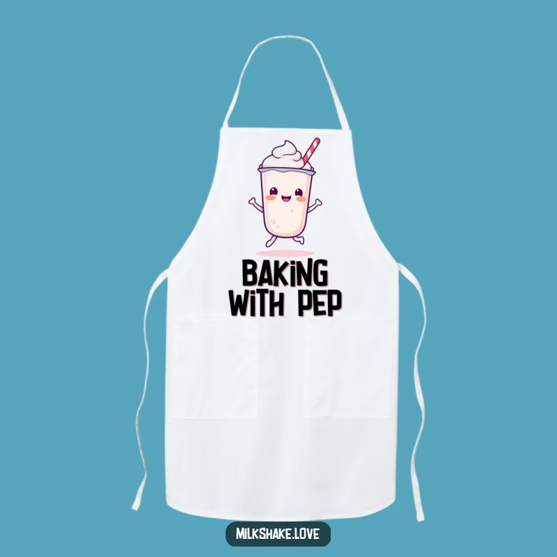 Funny Kawaii Milkshake Bounce Apron - Kitchen Fun Gift