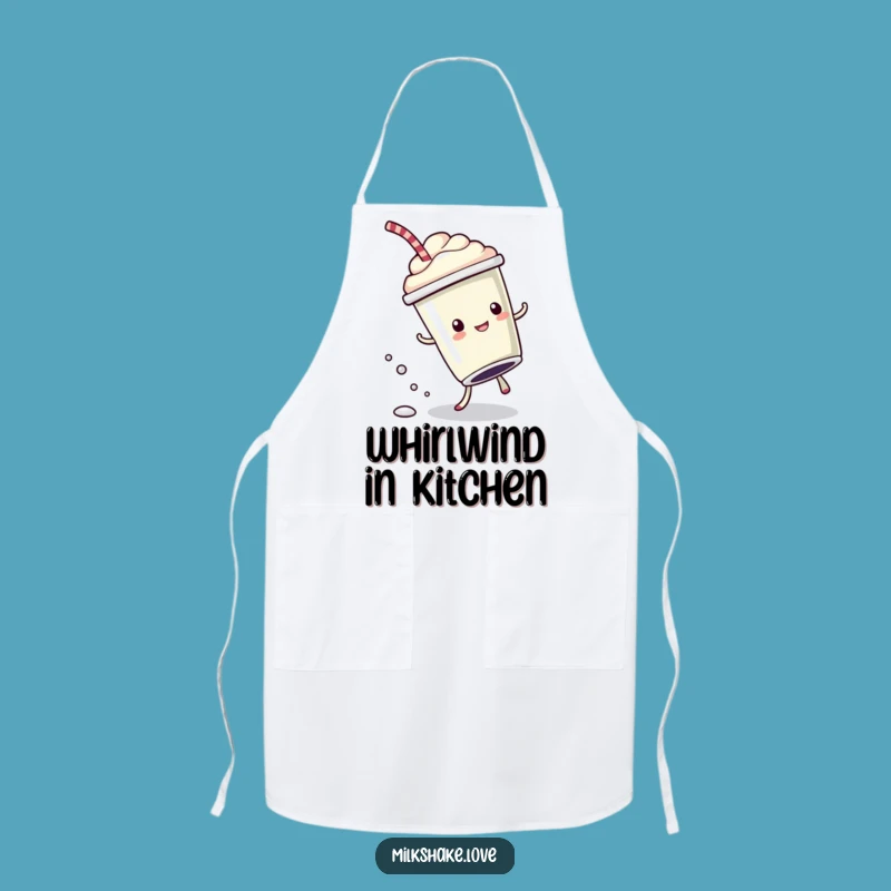 Funny Cartwheel Milkshake Apron: Bubbly Chef - Kitchen Acrobat - Great Funny Gift!