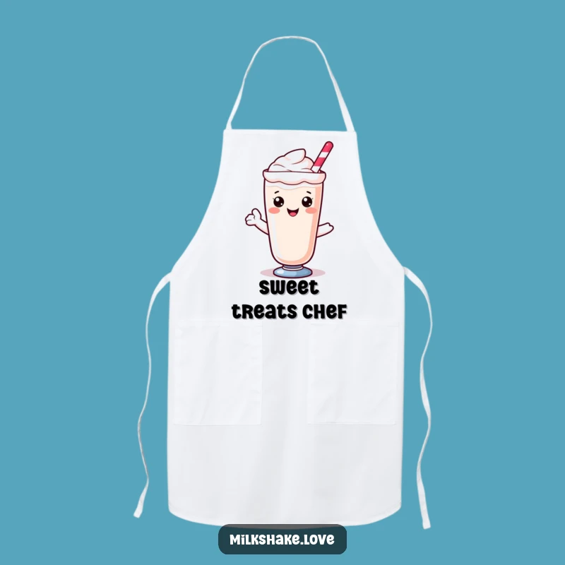 Funny Kawaii Milkshake Apron: Cook with Sweetness - Hilarious Gift for Bakers