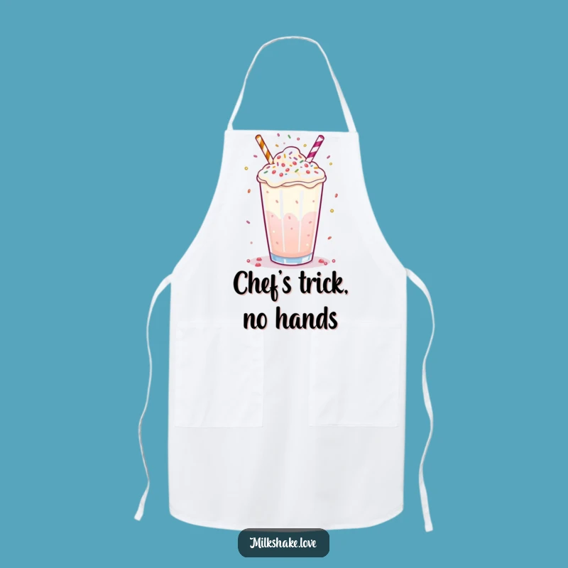 Funny Milkshake Juggling Apron: Cook with Playful Flair
