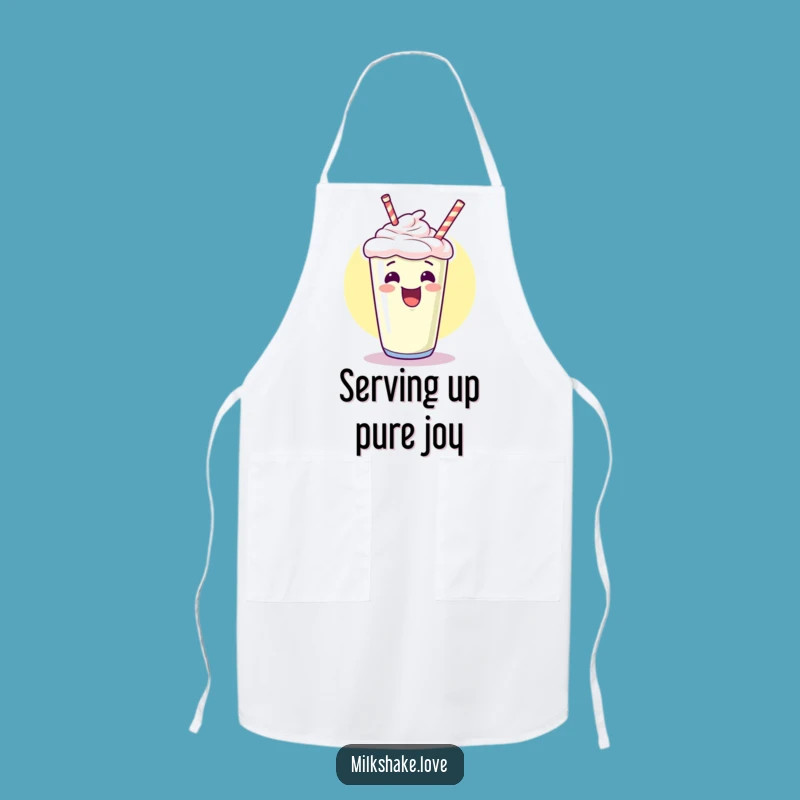 Funny Kawaii Milkshake Apron: Giggle While You Cook, A Hilarious Kitchen Gift!