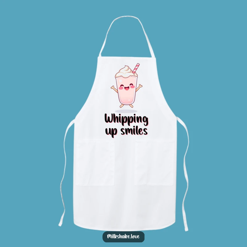 Funny Kawaii Milkshake Bounce Apron - Cook with Cheerful Energy
