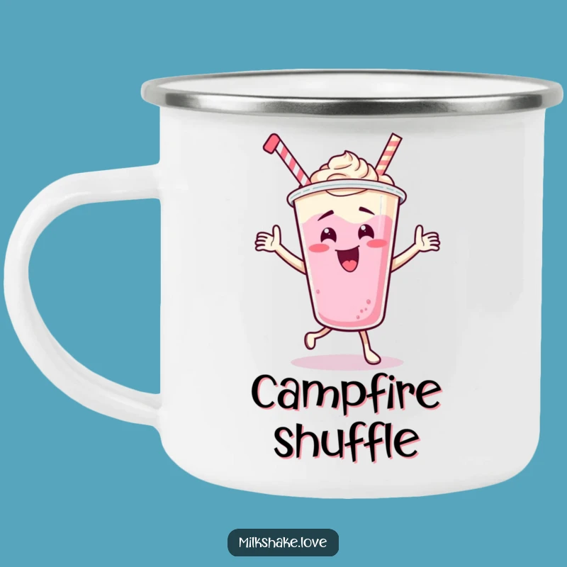Funny Dancing Milkshake Cup Camping Mug - Groove on the Go