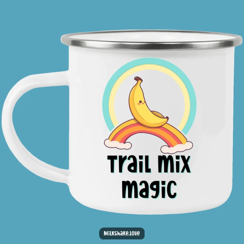 Funny Banana Rainbow Slide Camping Mug: Adventure Fuel for Trailblazers