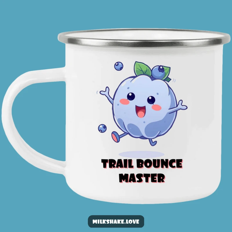 Funny Blueberry Bounce Camping Mug: Enjoy Your Adventure with This Fruity Friend