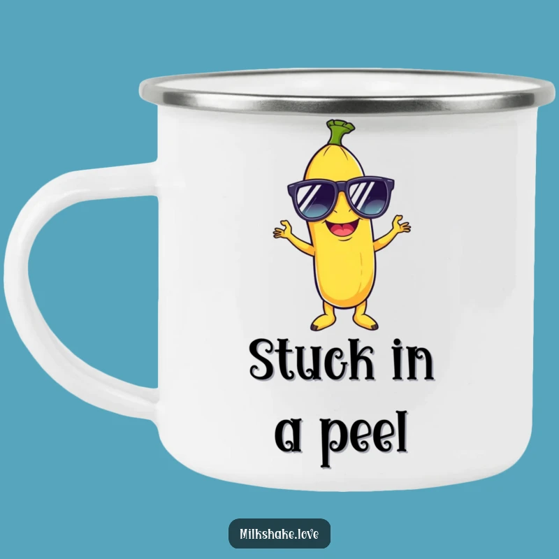 Funny Disco Banana Camping Mug: Giggle-Worthy Adventures with Sunglass Style