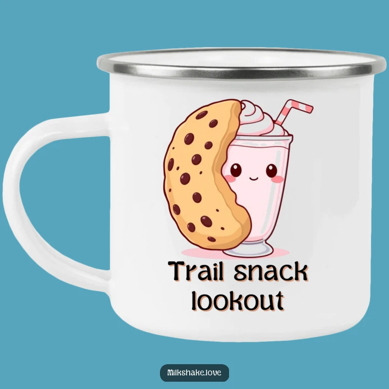 Funny Shy Milkshake Camping Mug - Cookie Peek Adventure