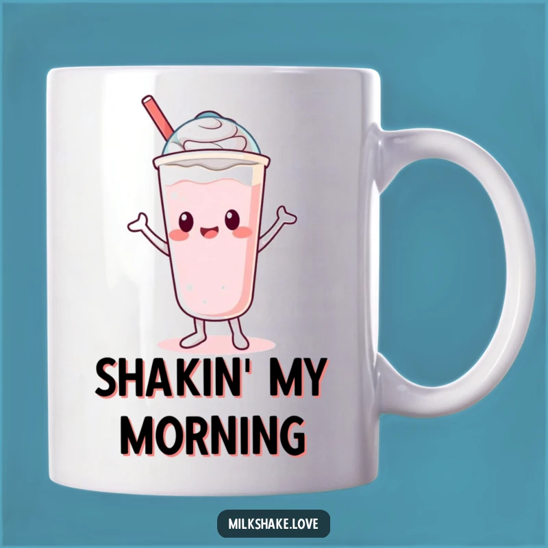 Funny Kawaii Milkshake Dance Mug: Silly Lid Moves for a Fun Gift