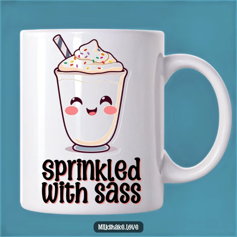 Funny Kawaii Milkshake Face Mug - Hilarious Expressions for Your Coffee Break