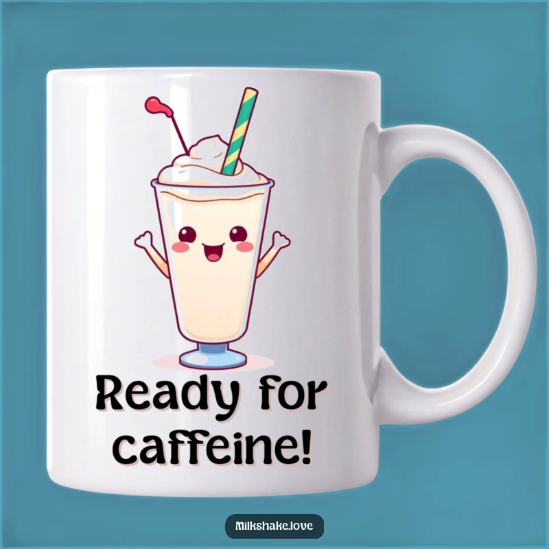 Funny Kawaii Milkshake Pose Mug - Vibrant and Hilarious Gift for Drink Lovers