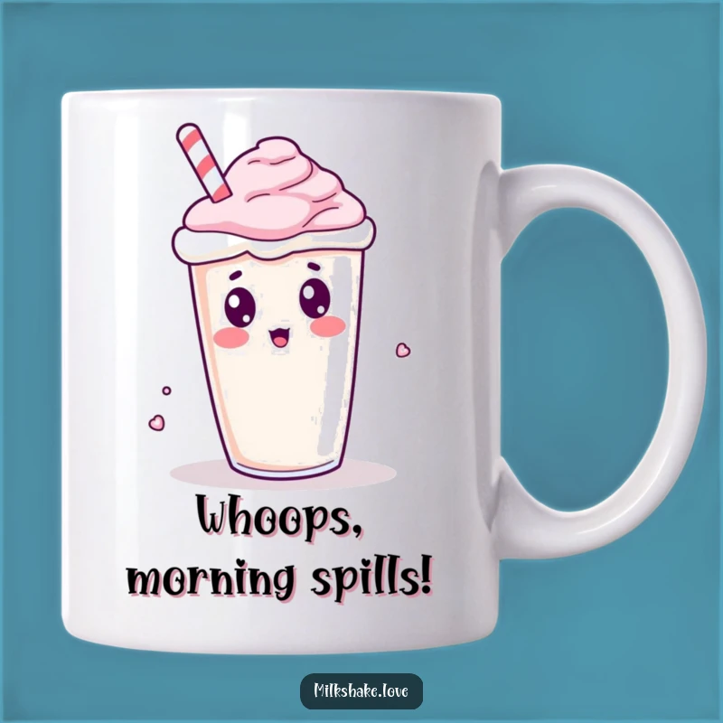 Funny Kawaii Milkshake Spill Mug - A Hilarious Gift for Milkshake Lovers