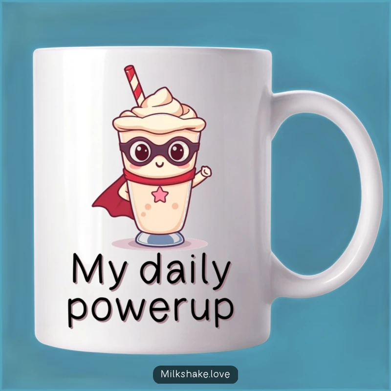 Funny Kawaii Milkshake Superhero Mug - A Hilarious Treat for Friends & Family