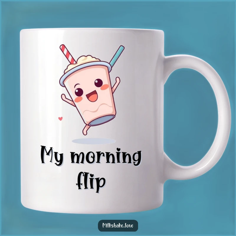 Funny Milkshake Somersault Mug: Adorable Acrobatics Make a Fun Gift