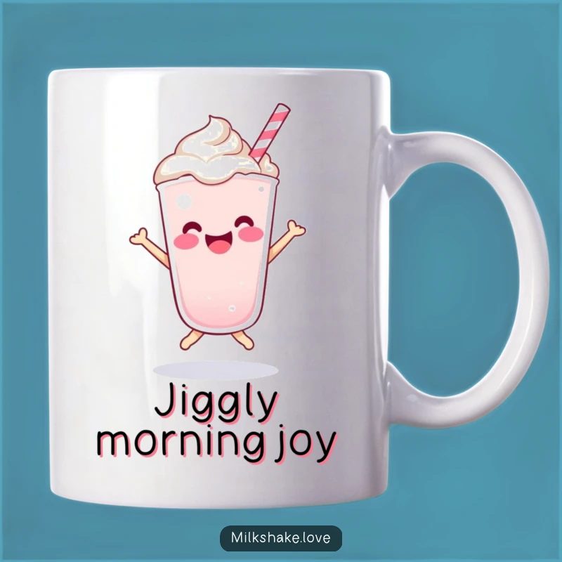 Funny Kawaii Milkshake Bounce Mug - Start Your Day with Joyful Energy