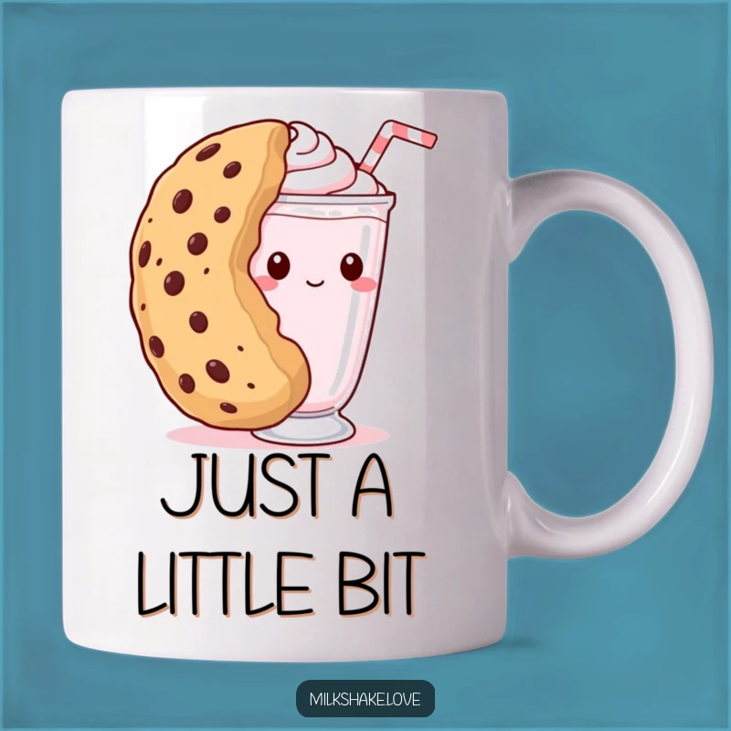 Funny Shy Milkshake Mug - Peek-a-Boo Cookie Treat Gift