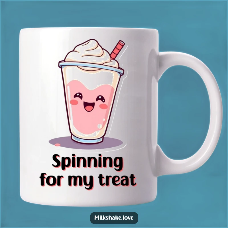 Funny Milkshake Mug: Spinning Cup Design, Sweet & Cheerful Treat, Perfect Funny Gift!