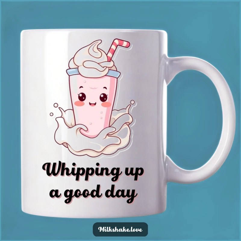 Funny Kawaii Milkshake Splash Mug: Creamy Fun for a Joyful Gift