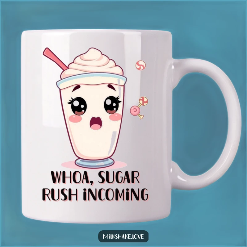 Funny Surprised Milkshake Mug - A Sweet Treat's Wide-Eyed Wonder, Perfect Funny Gift