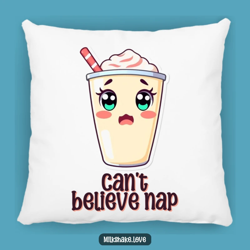 Funny Surprised Milkshake Pillow: Cuddle Up with Shocking Comfort