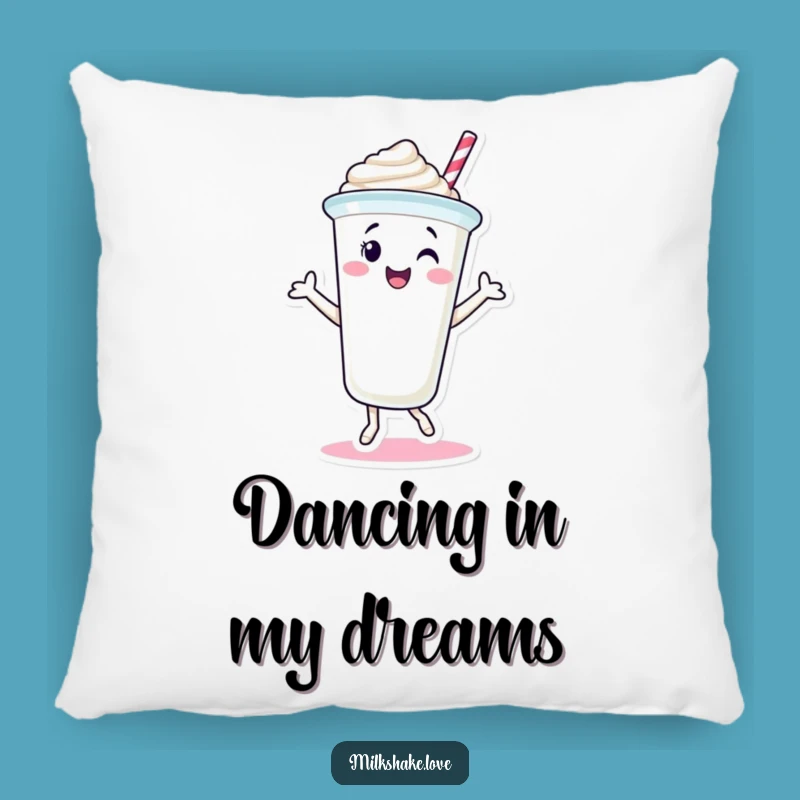 Cozy Funny Milkshake Cup Pillow: Sweet Comfort & Dancing Fun!