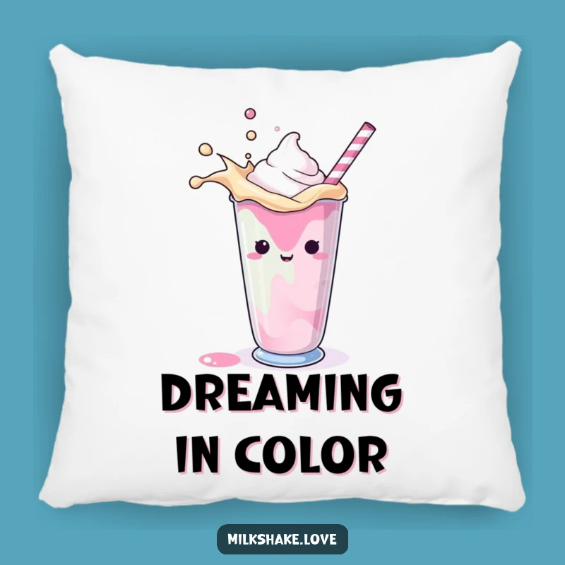 Funny Splashing Milkshake Pillow: Snuggle Up with Playful Comfort and Hilarious Charm!