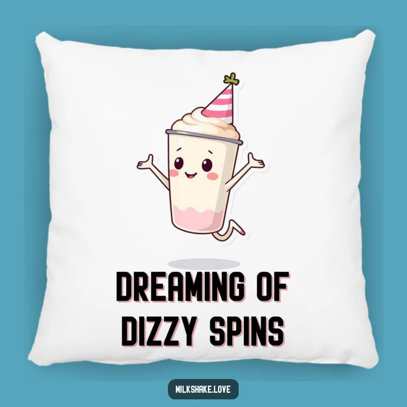 Cozy Funny Milkshake Cup Party Pillow: Celebrate in Sweet Comfort!