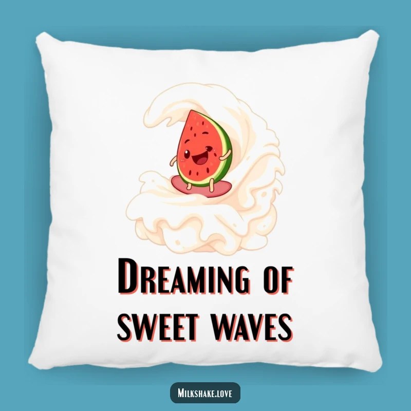 Funny Watermelon Surf Pillow: Add a Touch of Sweet Summer Fun to Your Decor