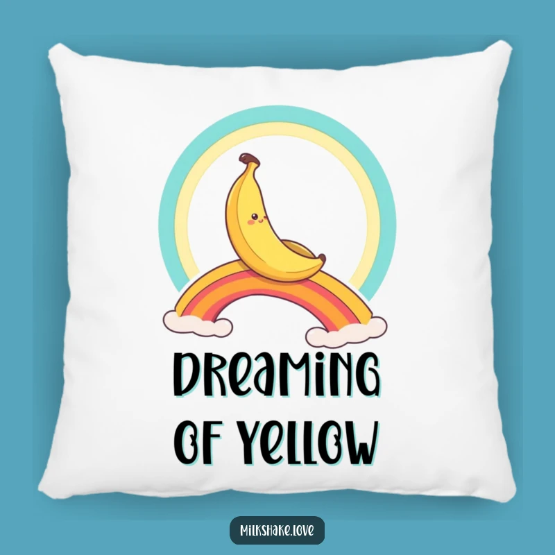 Funny Banana Rainbow Slide Pillow: Cozy Comfort with a Hilarious Cartoon Twist