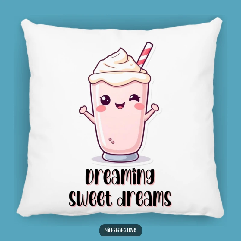 Funny Kawaii Milkshake Pillow - Cozy Smiling Character, Perfect Gift