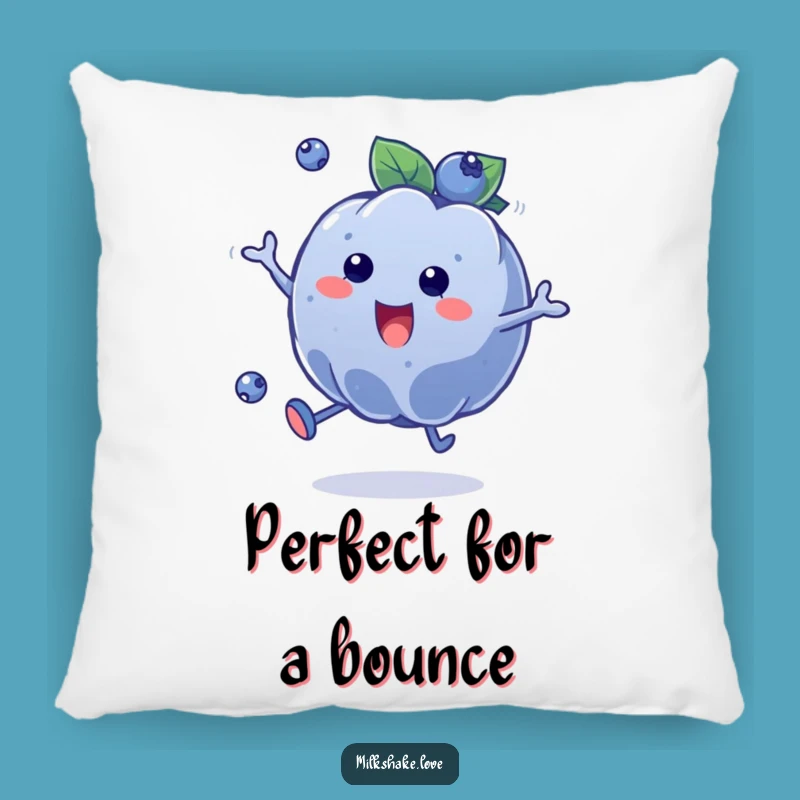 Funny Blueberry Bounce Pillow: Add Comfort and Cheer with This Cute Fruity Character