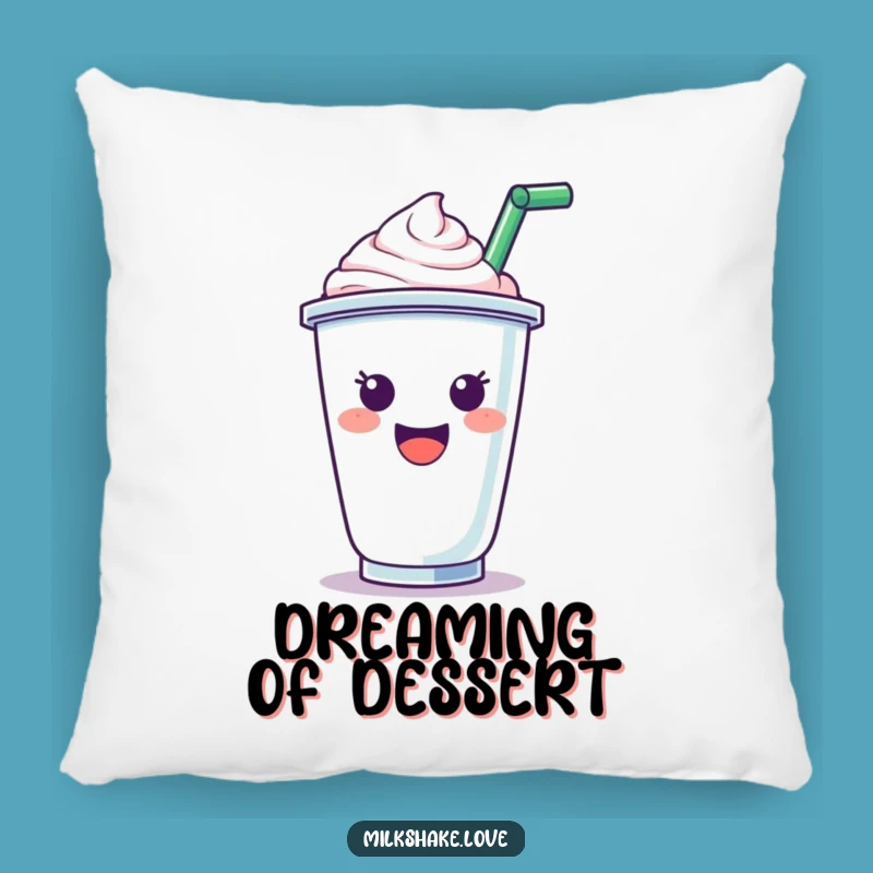Funny Cheerful Milkshake Pillow: Snuggle Up with Happiness and Humor