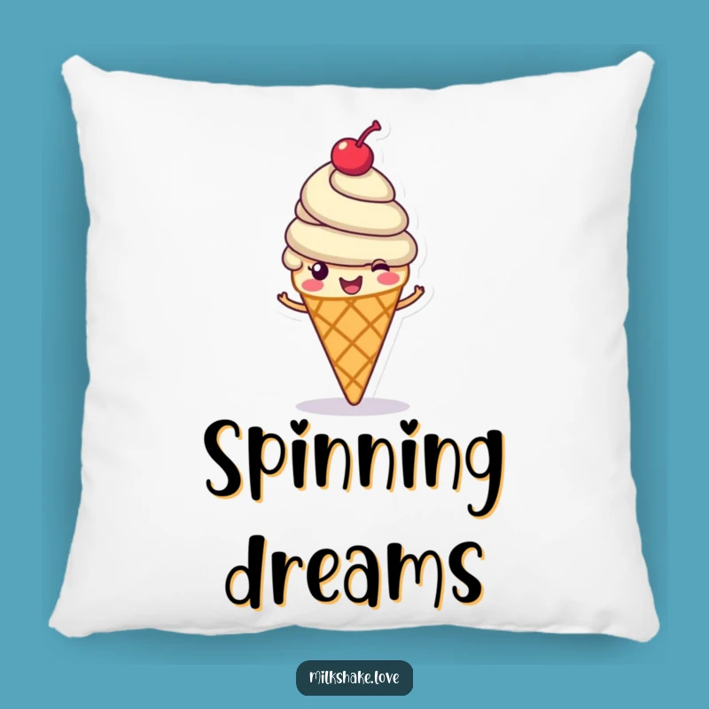 Funny Ice Cream Cone Pillow: Cozy Cheerful Swirl, Hilarious Gift