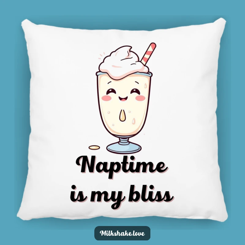 Funny Kawaii Milkshake Pillow: Cozy Giggles & Spill Comfort, Cute Accent Gift