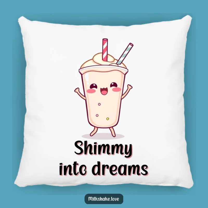 Funny Kawaii Milkshake Pillow: Shimmy Comfort, Perfect Dance Lover Gift