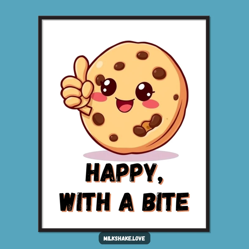 Funny Cookie Crumb Digital Art, Instant Download for Cheerful Decor