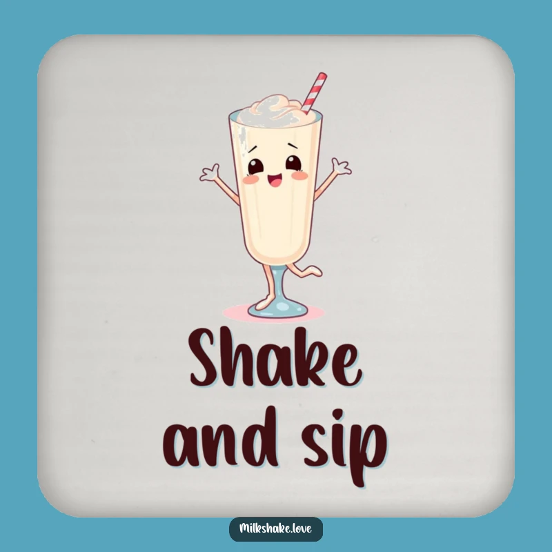 Funny Dancing Milkshake Coaster Set: Protect Surfaces with Hilarious & Charming Drink Holders!