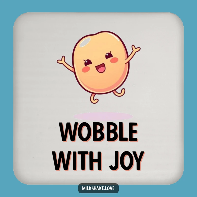 Funny Jelly Bean Cartwheel Coaster: Sweet Protection with Wobble Charm