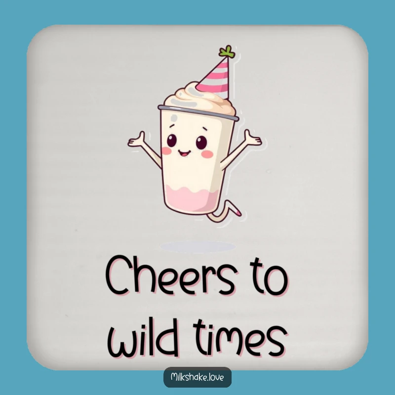 Funny Milkshake Cup Party Coasters: Add Festivity to Your Drinks!