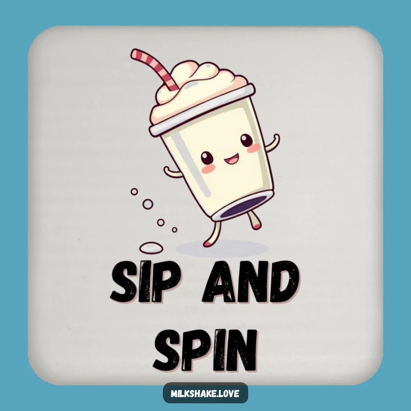 Funny Cartwheel Milkshake Coasters: Bubbly Protection - Fun Decor - Perfect Funny Gift!
