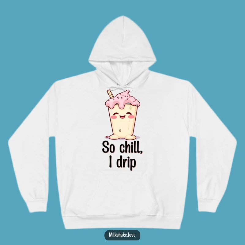 Cozy Funny Melting Milkshake Hoodie: Melt Into Comfort!
