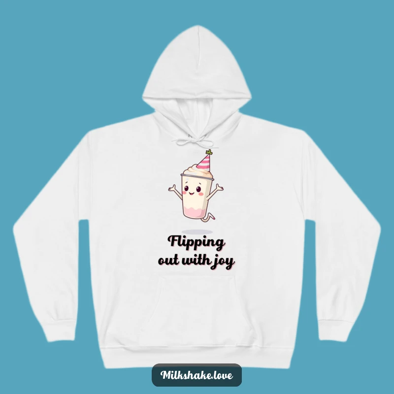 Cozy Funny Milkshake Cup Party Hoodie: Celebrate in Sweet Comfort!