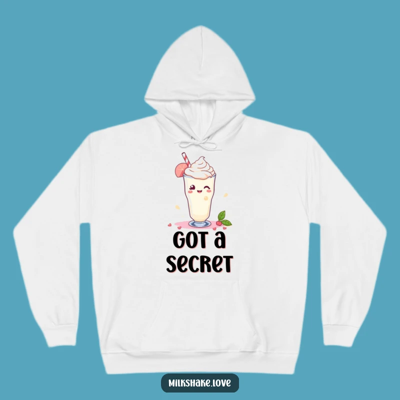 Funny Kawaii Milkshake Hoodie: Cozy Winking Style, Perfect Charming Gift