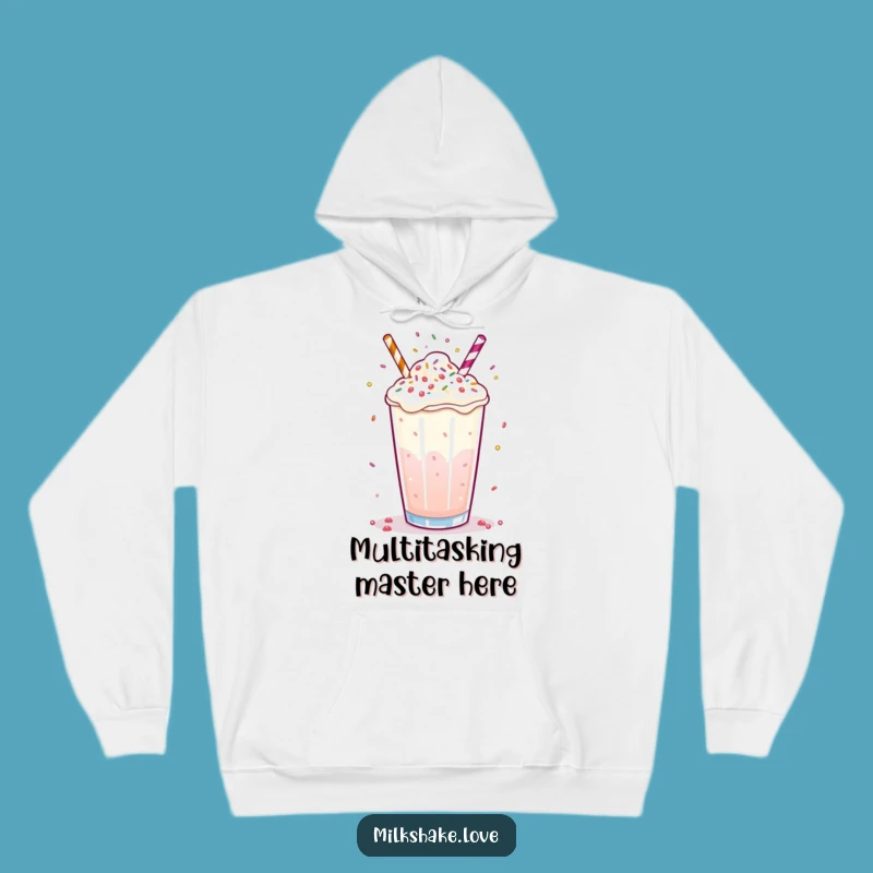 Funny Milkshake Juggling Hoodie: Cozy Comfort with a Playful Twist