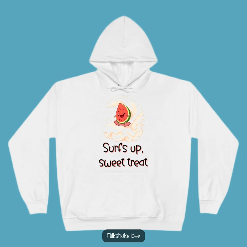Funny Watermelon Surf Hoodie: Stay Cozy While Riding the Sweetest Waves, Fun Gift