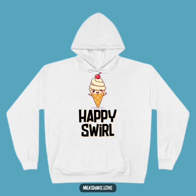 Funny Ice Cream Cone Hoodie: Cozy Cheerful Swirl, Hilarious Gift
