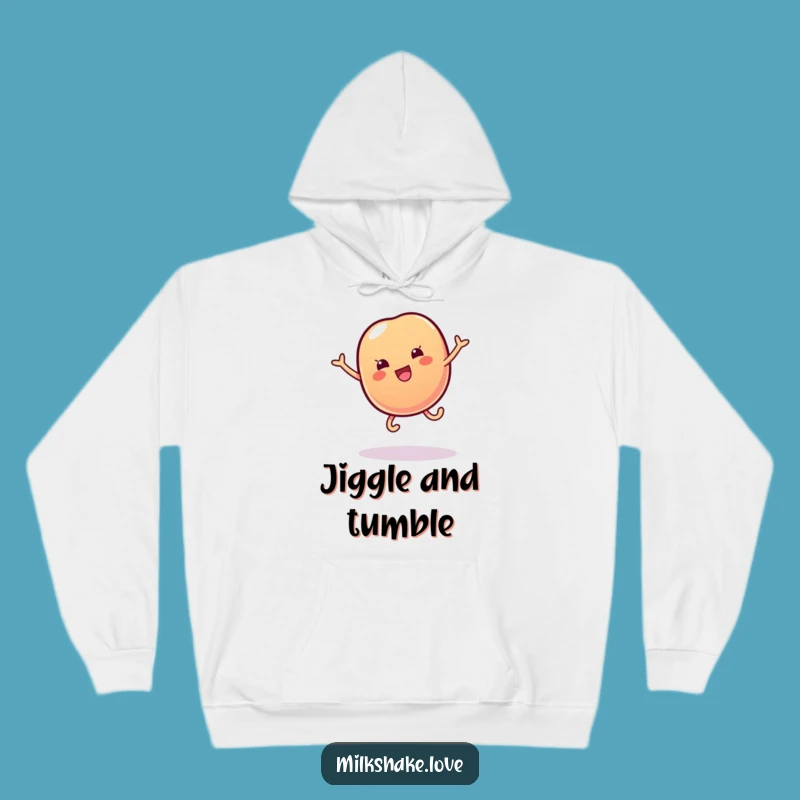 Funny Jelly Bean Cartwheel Hoodie: Cozy Wobble Warmth for Sweet Moments