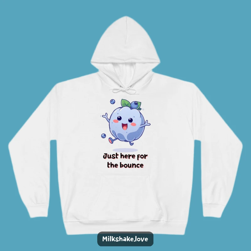 Funny Blueberry Bounce Hoodie: Cozy Up with This Energetic Fruity Friend, Perfect Gift