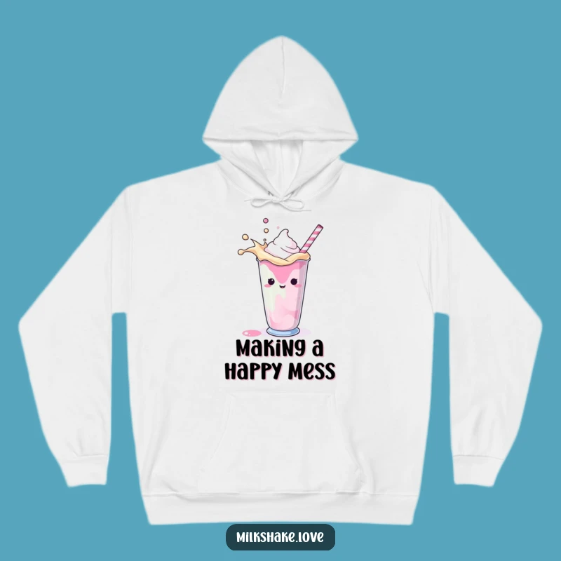 Funny Splashing Milkshake Hoodie: Cozy Comfort Meets Hilarious Playful Design!