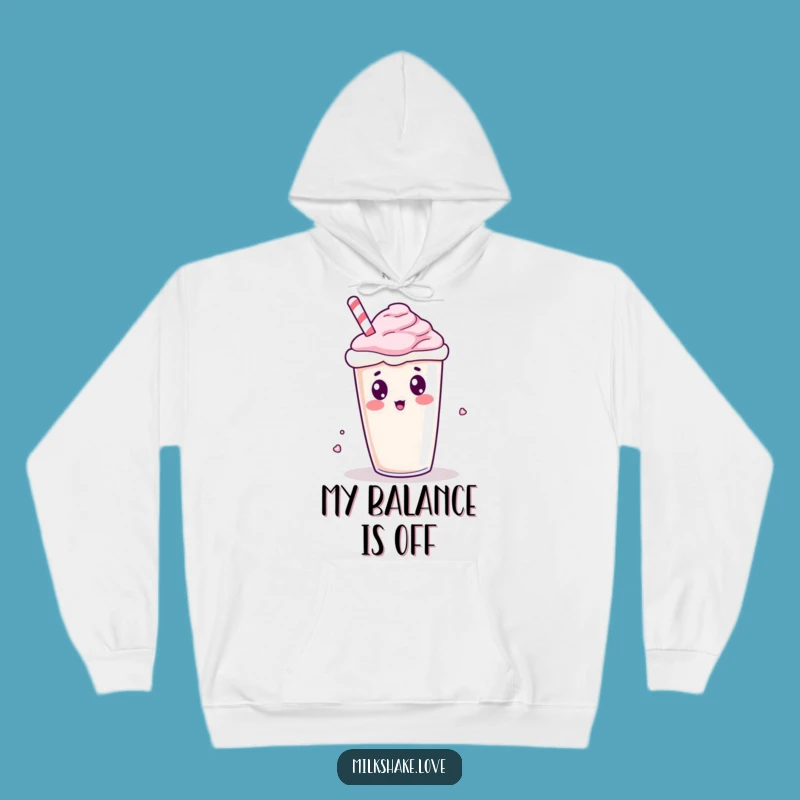 Cozy Funny Kawaii Milkshake Spill Hoodie - Warmth Meets Hilarious Design