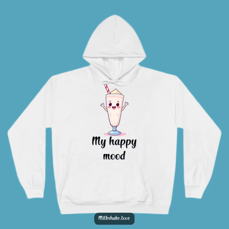 Cozy Funny Kawaii Milkshake Hoodie: Happy Dance Sweatshirt, Sweet Treat Gift